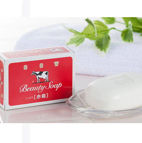 สบู่น้ำนมวัว กล่องสีแดง สบู่ก้อน ยอดขายอันดับ 1 จากญี่ปุ่น Cow Brand Beauty Soap