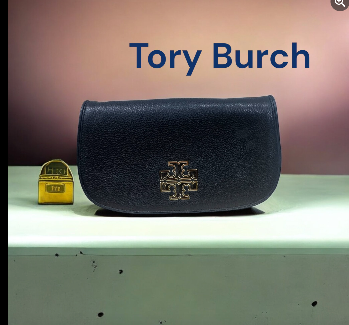 Used Tory Burch Black Leather Crossbody